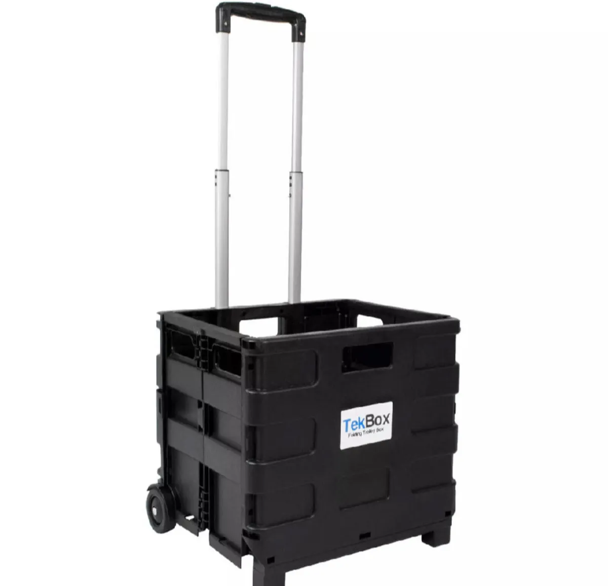 Folding Shopping Trolley Storage Box on Wheels NEW - Image 1