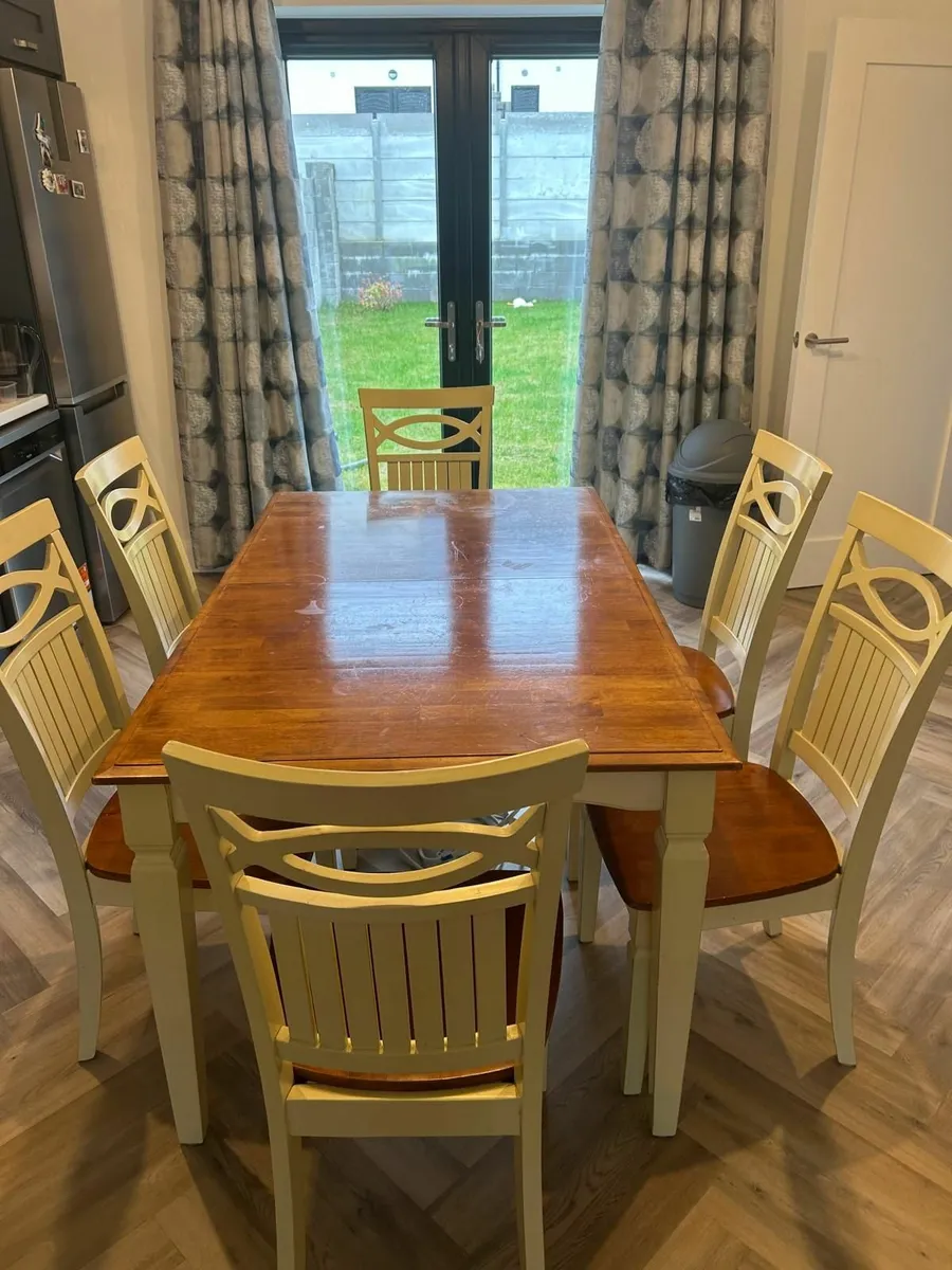 Dining Table with 6 Chairs – Extendable - Image 3