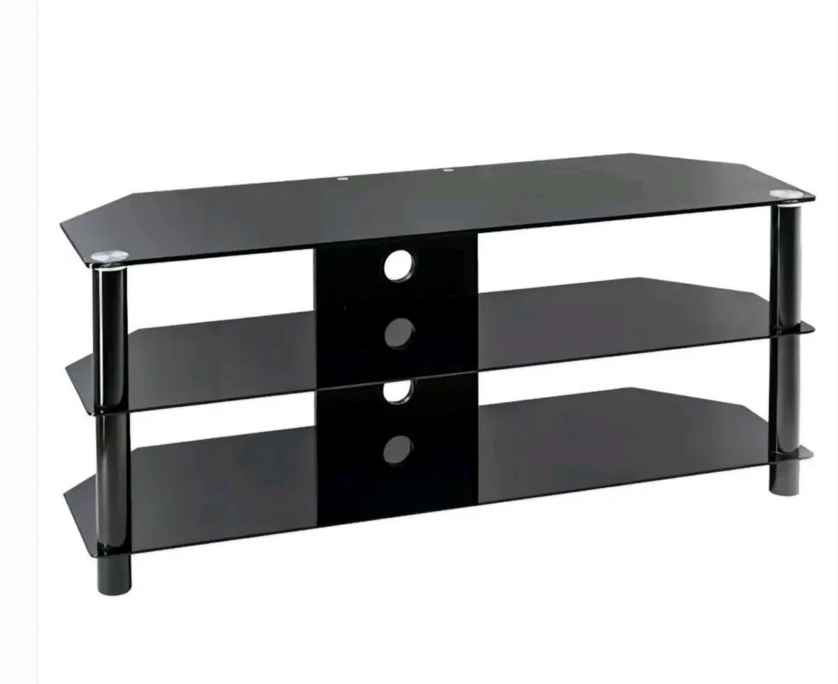 Black Glass TV Unit (100cm)