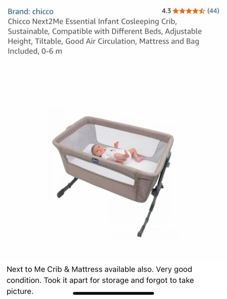 Rocking Chair, Breastfeeding Pillow, Crib - Image 4