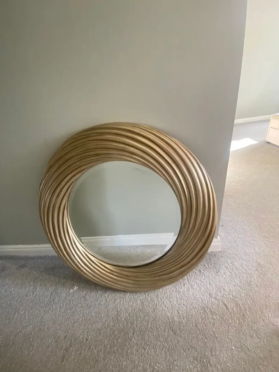 Large Gold Mirror - Image 1