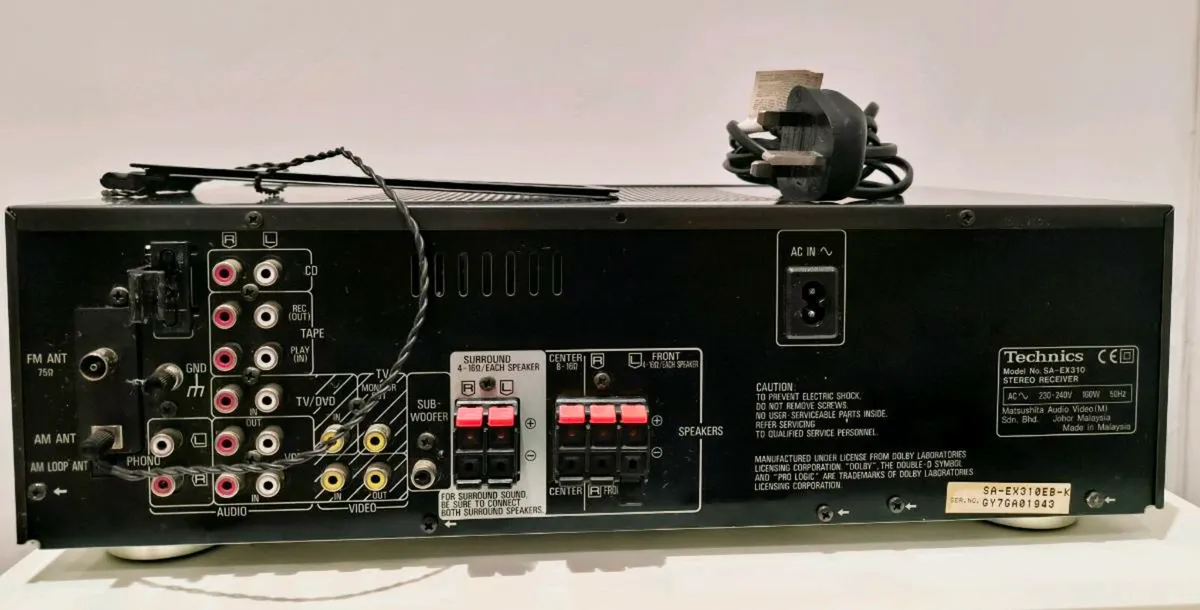Technics SA-EX310 AV Control Stereo Receiver - Image 2