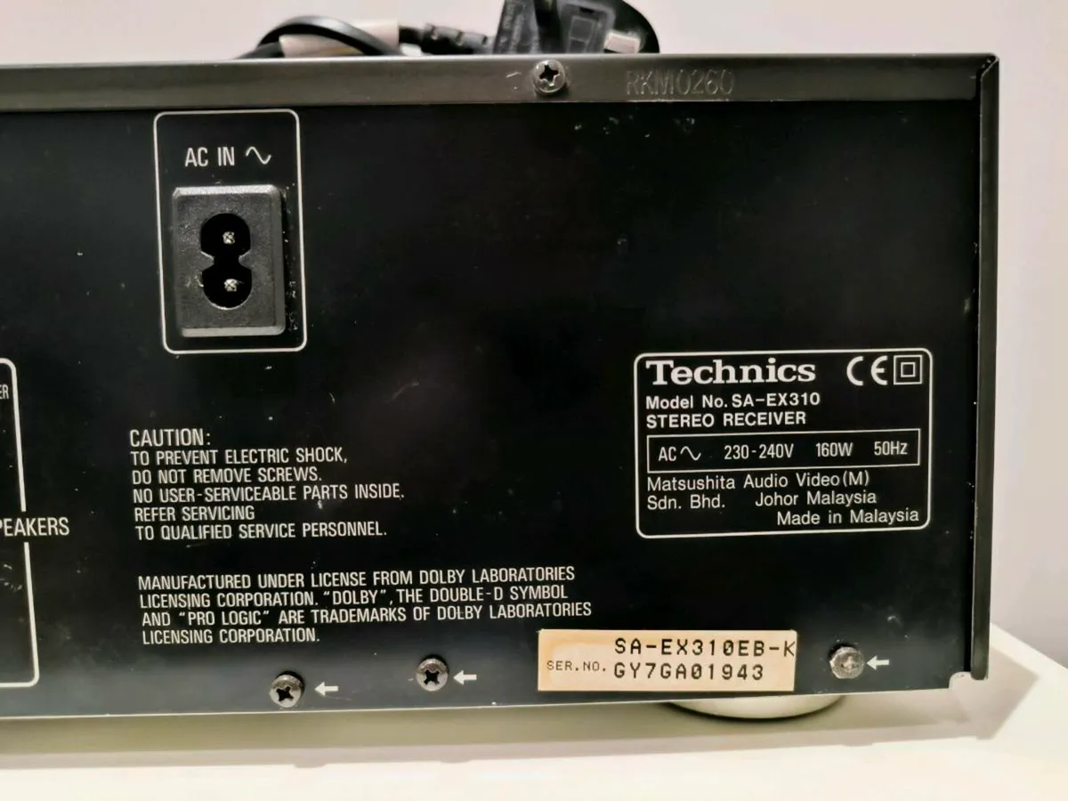 Technics SA-EX310 AV Control Stereo Receiver - Image 3