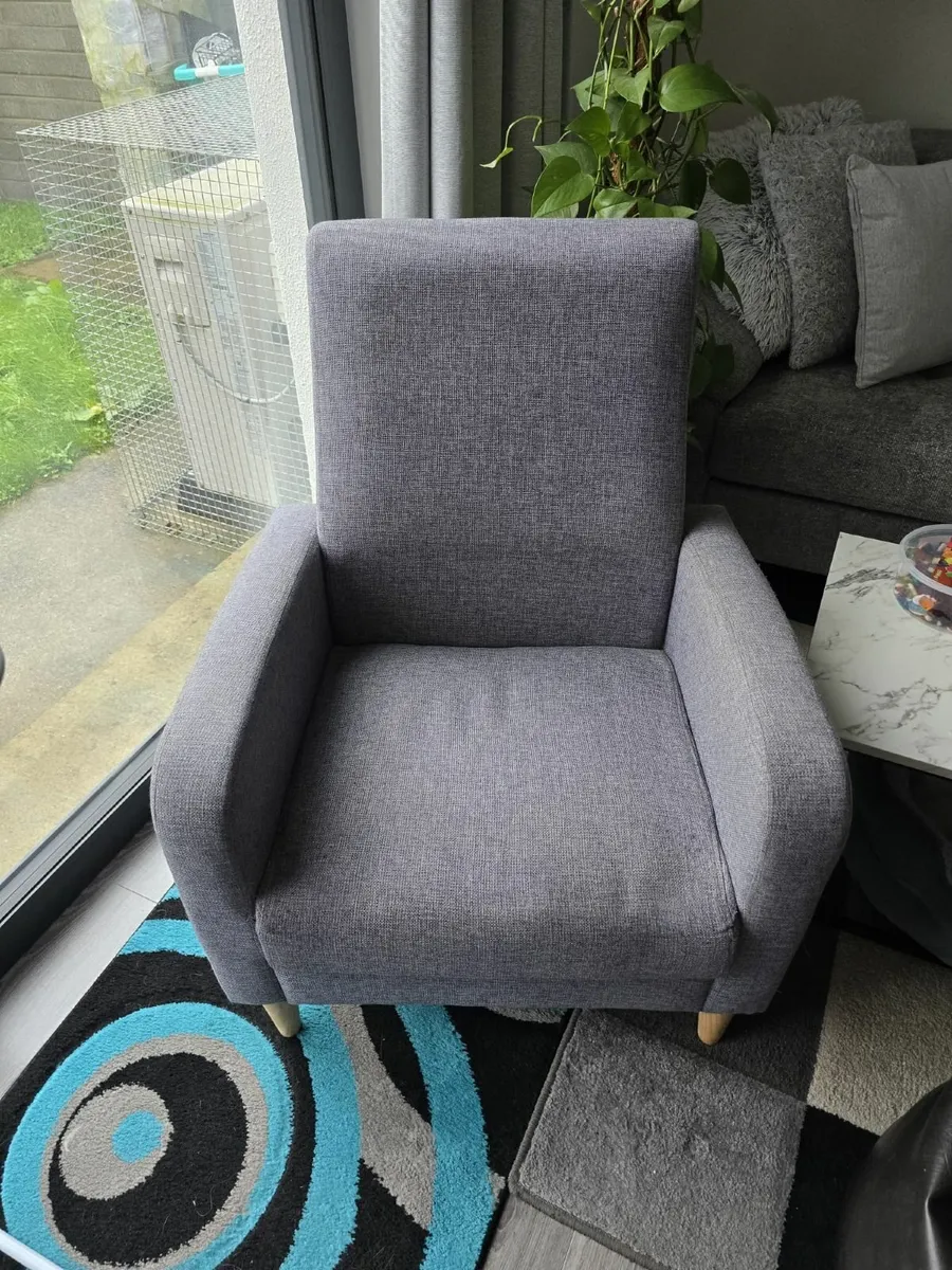2 Grey Arm Chairs
