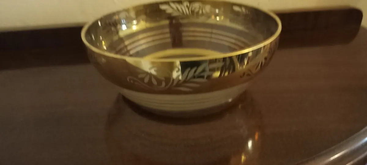 Vintage Gold Rim Desert Dishes - Image 1