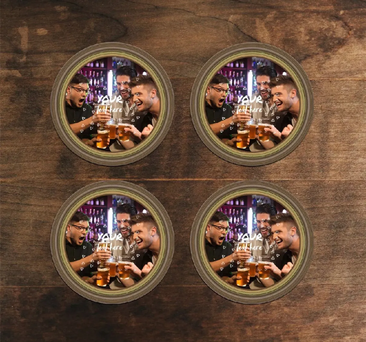 Personalised Beer Mats Photo Coasters x48 or 96 - Image 4