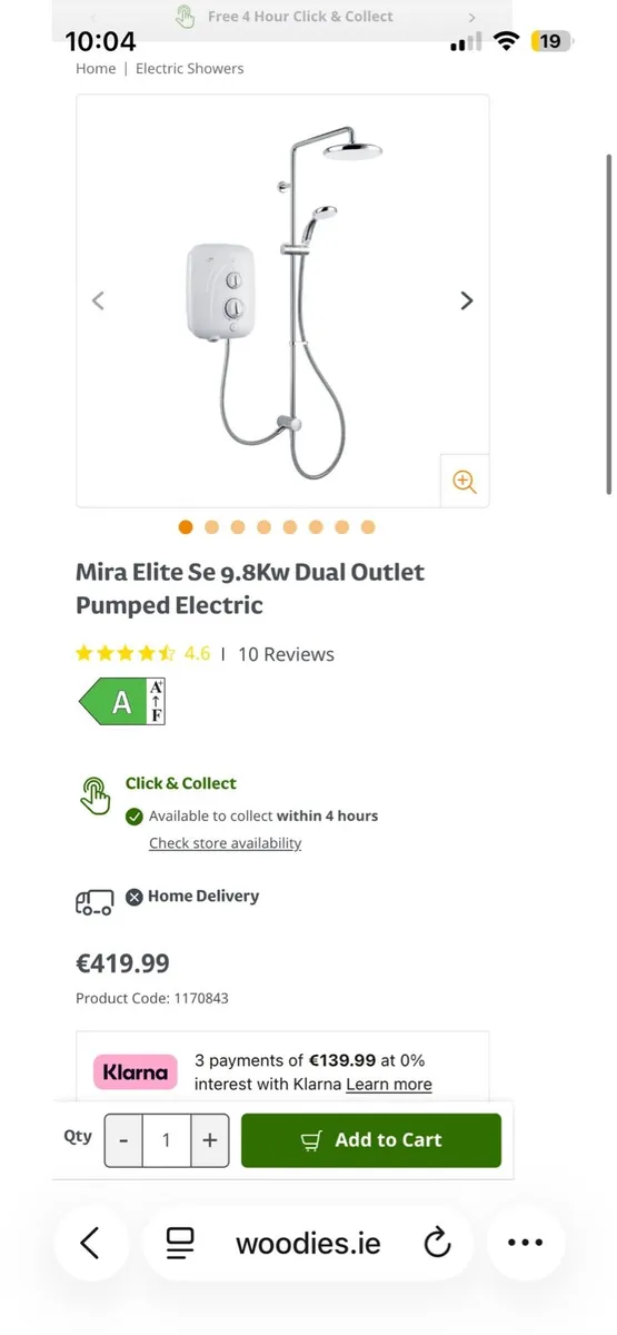 Mira Elite SE Dual Silent Shower - Image 2