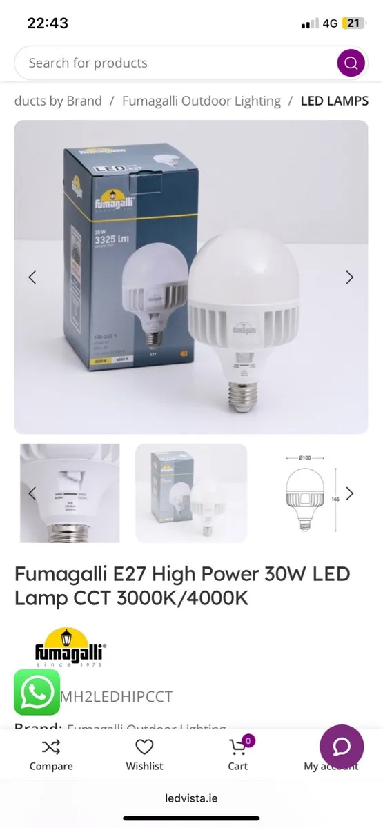 Fumagalli 30w led bulbs - Image 4