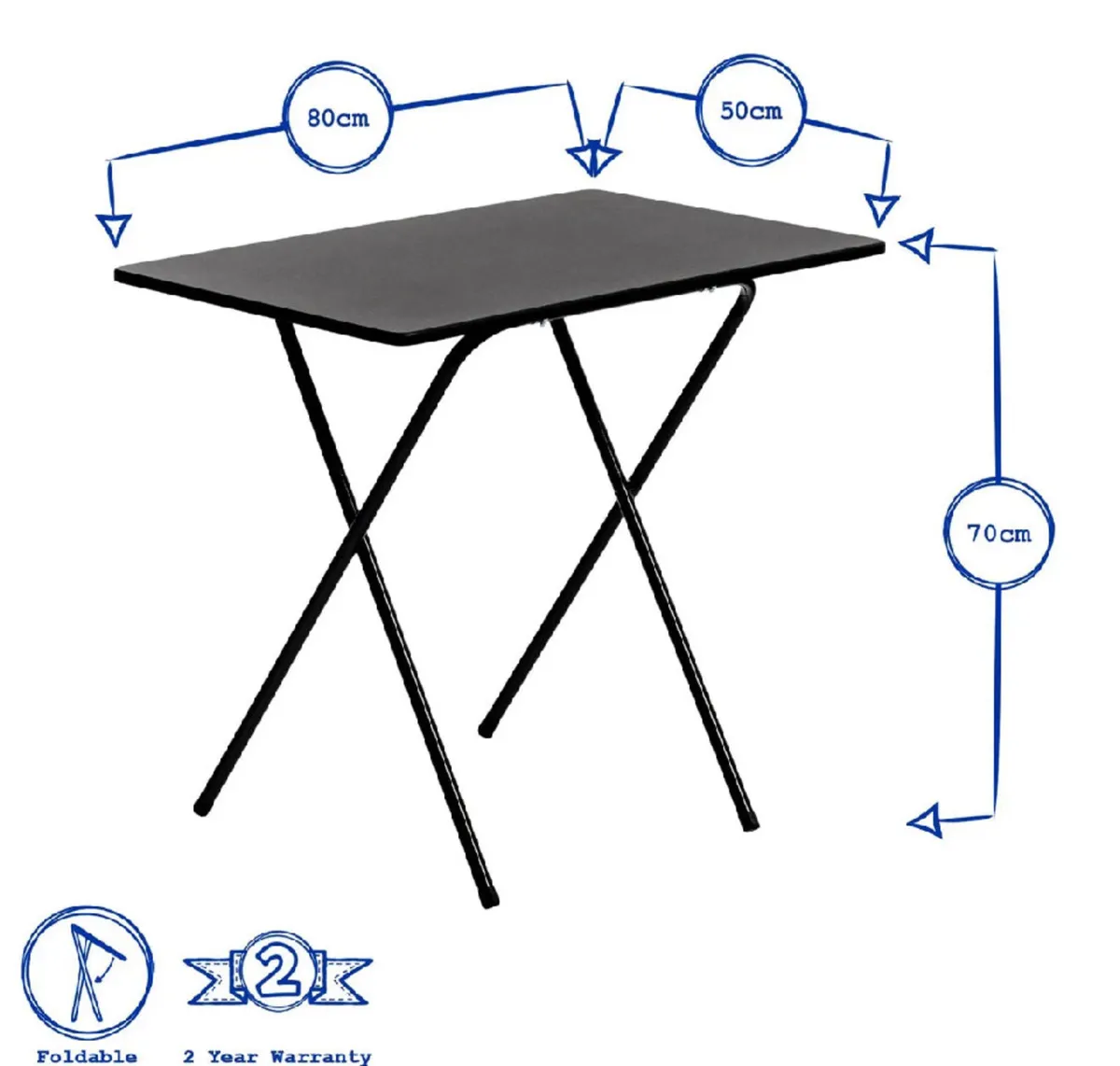 NEW Folding Wooden Desk & Chair Set - Image 4