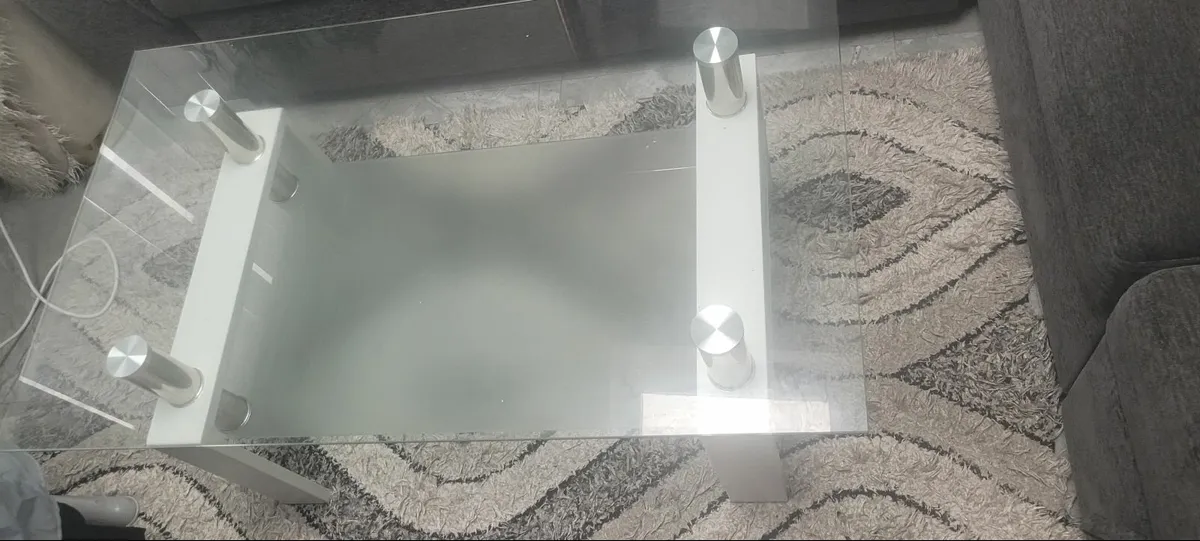 Coffee glass table - Image 1
