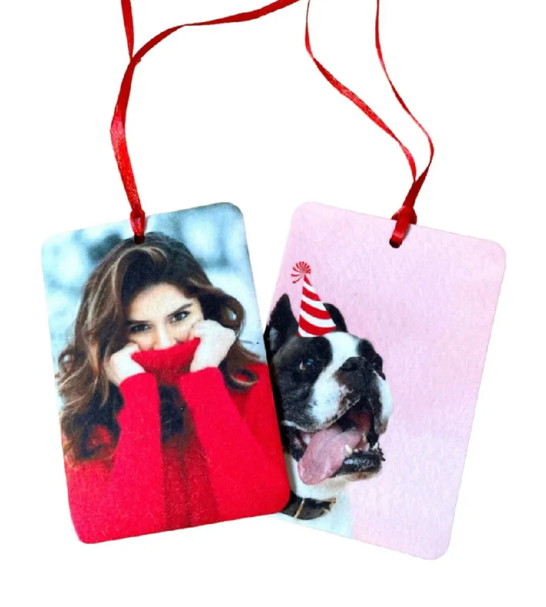 4 x Personalised Car Air Fresheners • Photo & Text - Image 2