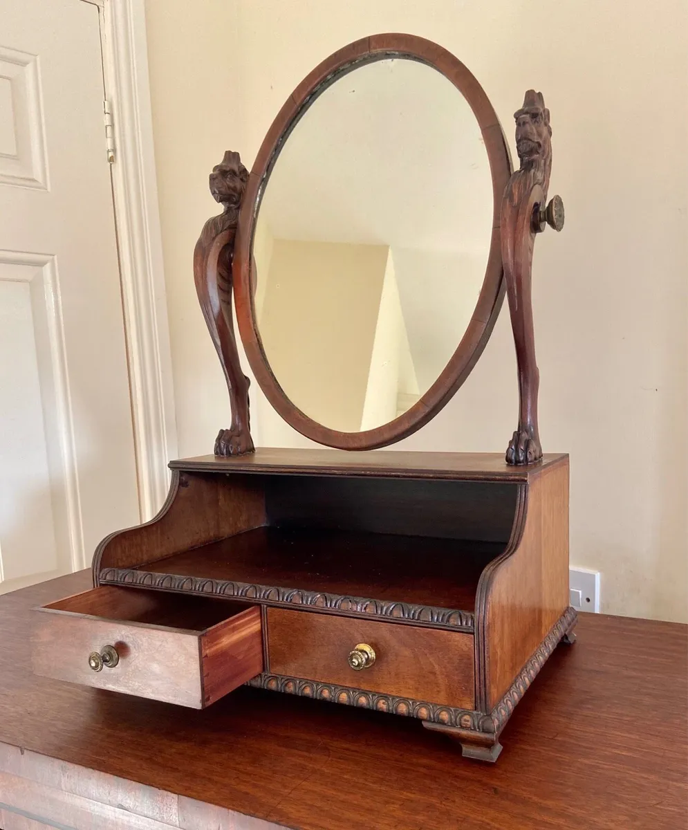 George 111 Irish dressing mirror - Image 1