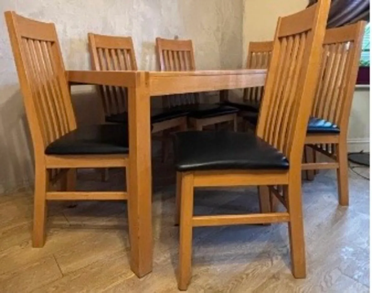 Table and 6 chairs