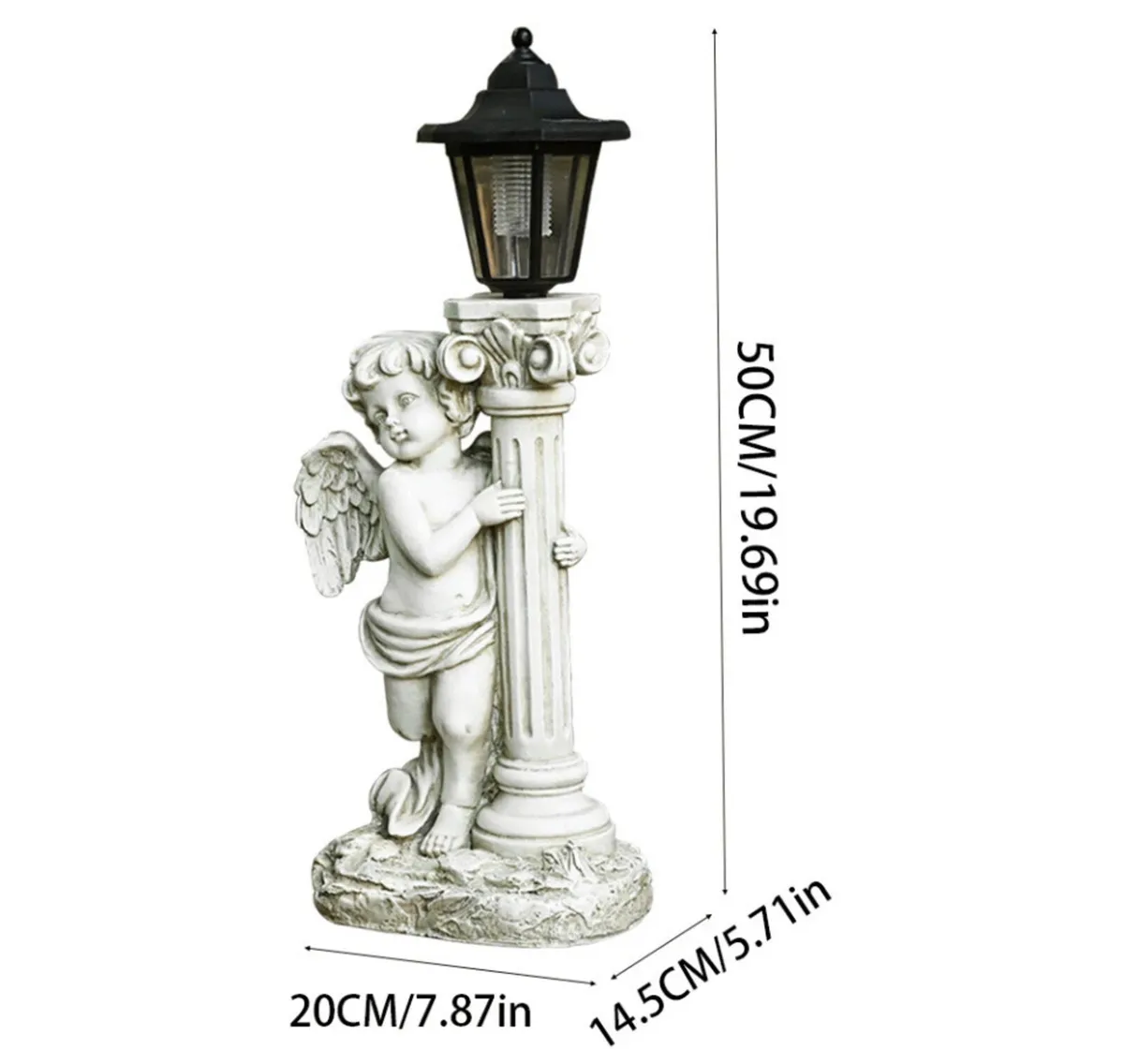NEW Solar Angel LED Light 50cm High Ornament - Image 1