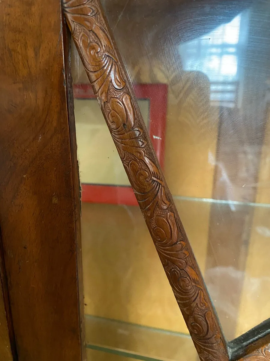 Antique glass cabinet 1930 - Image 3