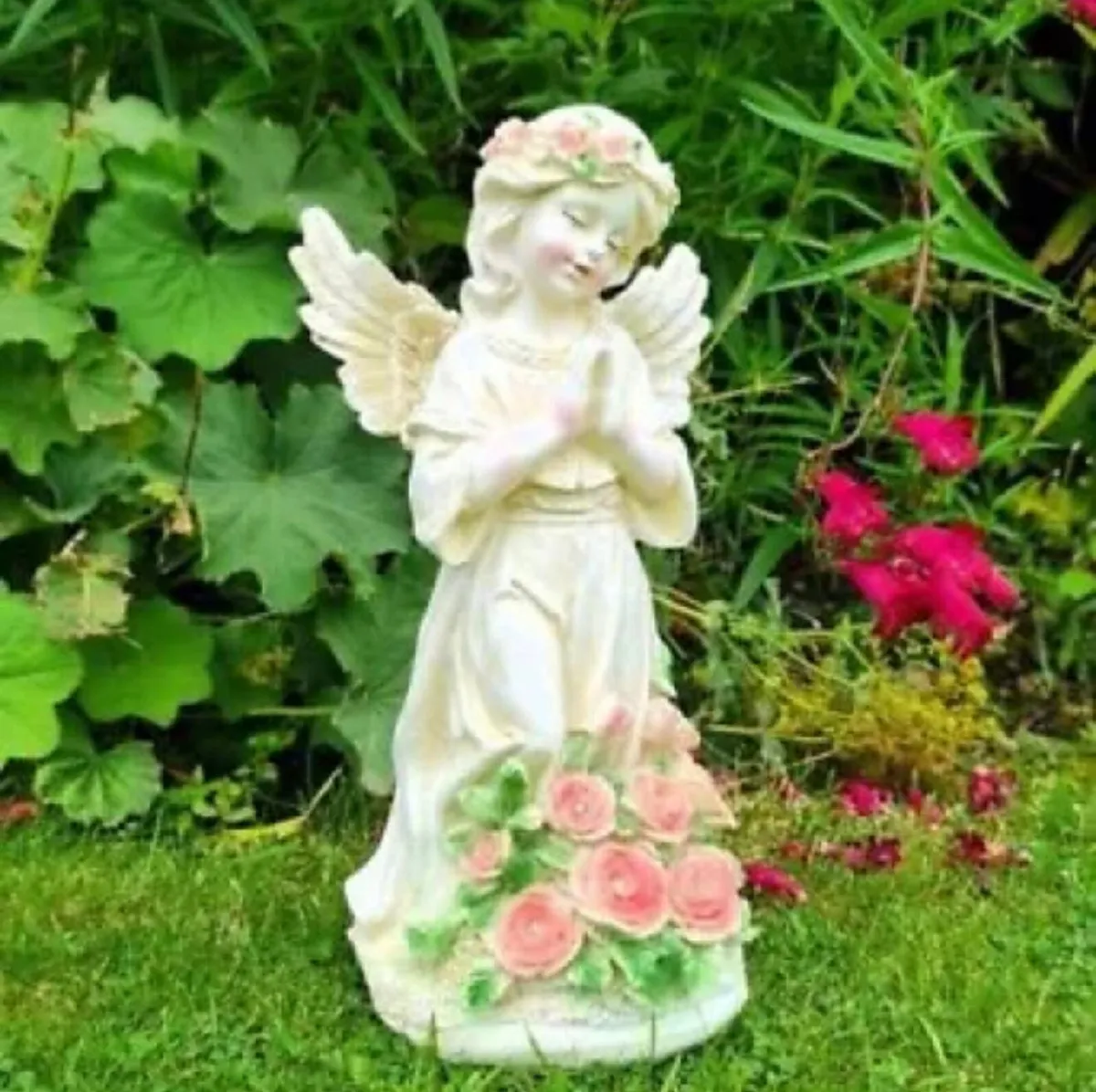 NEW Solar Angel Figurine Light Up Statue - Image 1