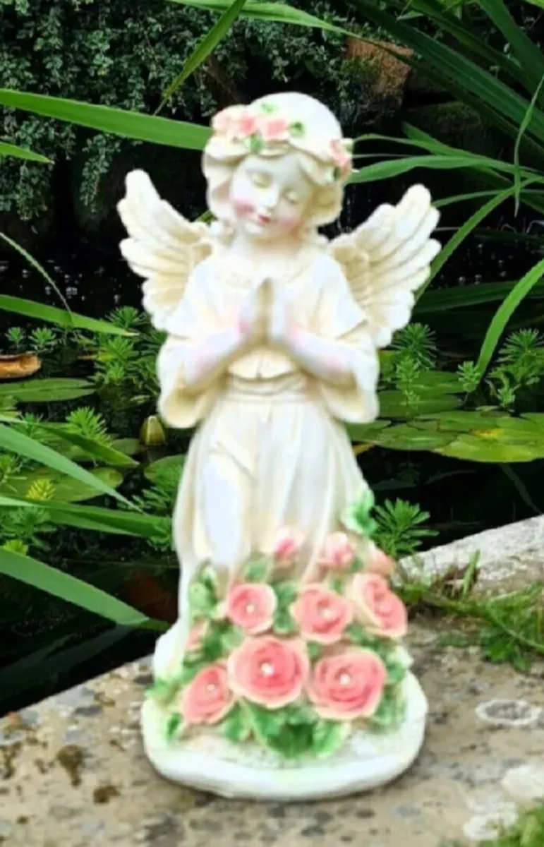 NEW Solar Angel Figurine Light Up Statue - Image 4