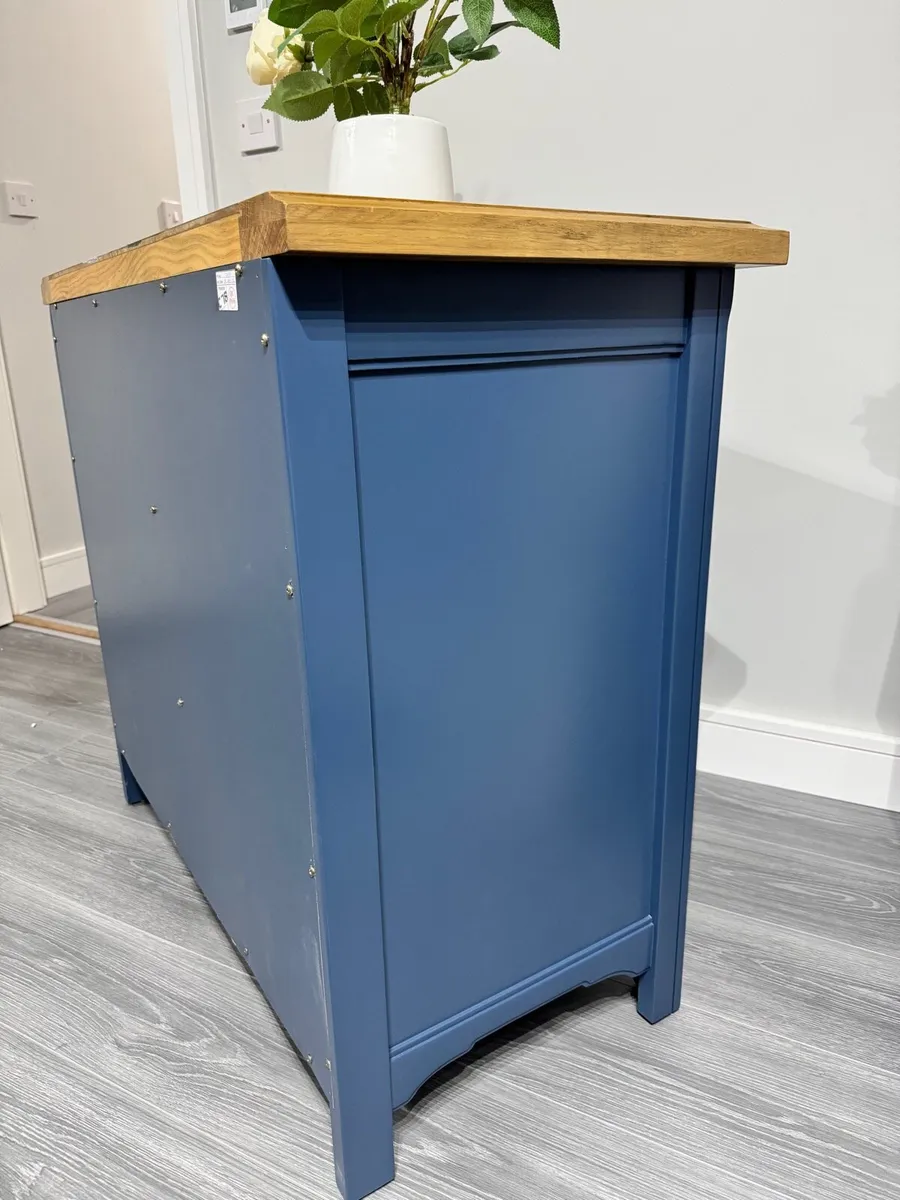 Marine Blue Sideboard cabinet Ex Display - Image 3