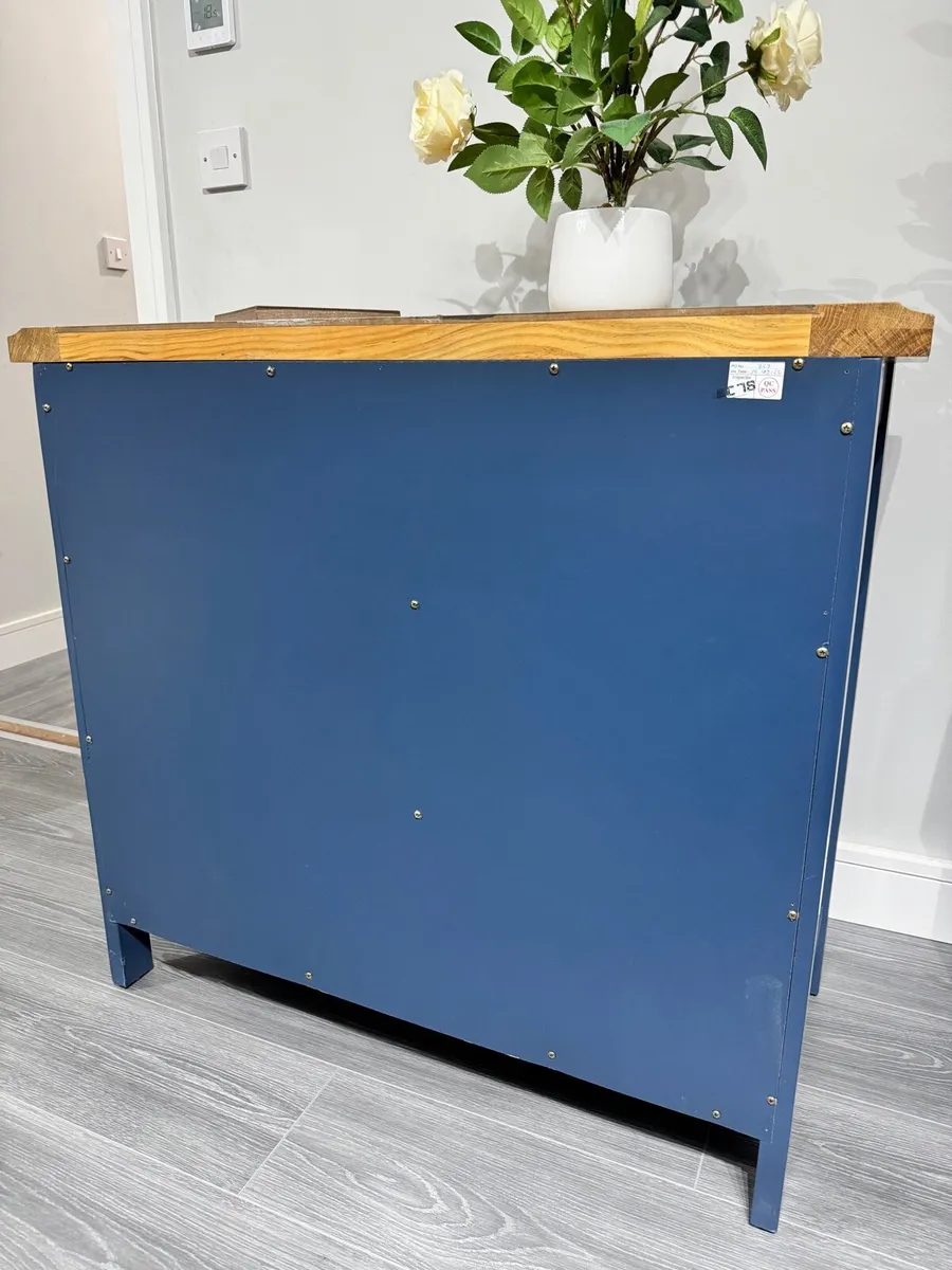 Marine Blue Sideboard cabinet Ex Display - Image 4