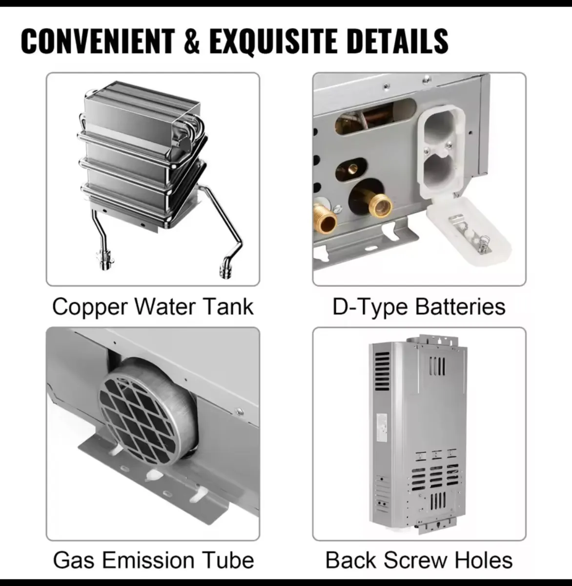 Red bottle LPG 18L Water Heater - Image 2