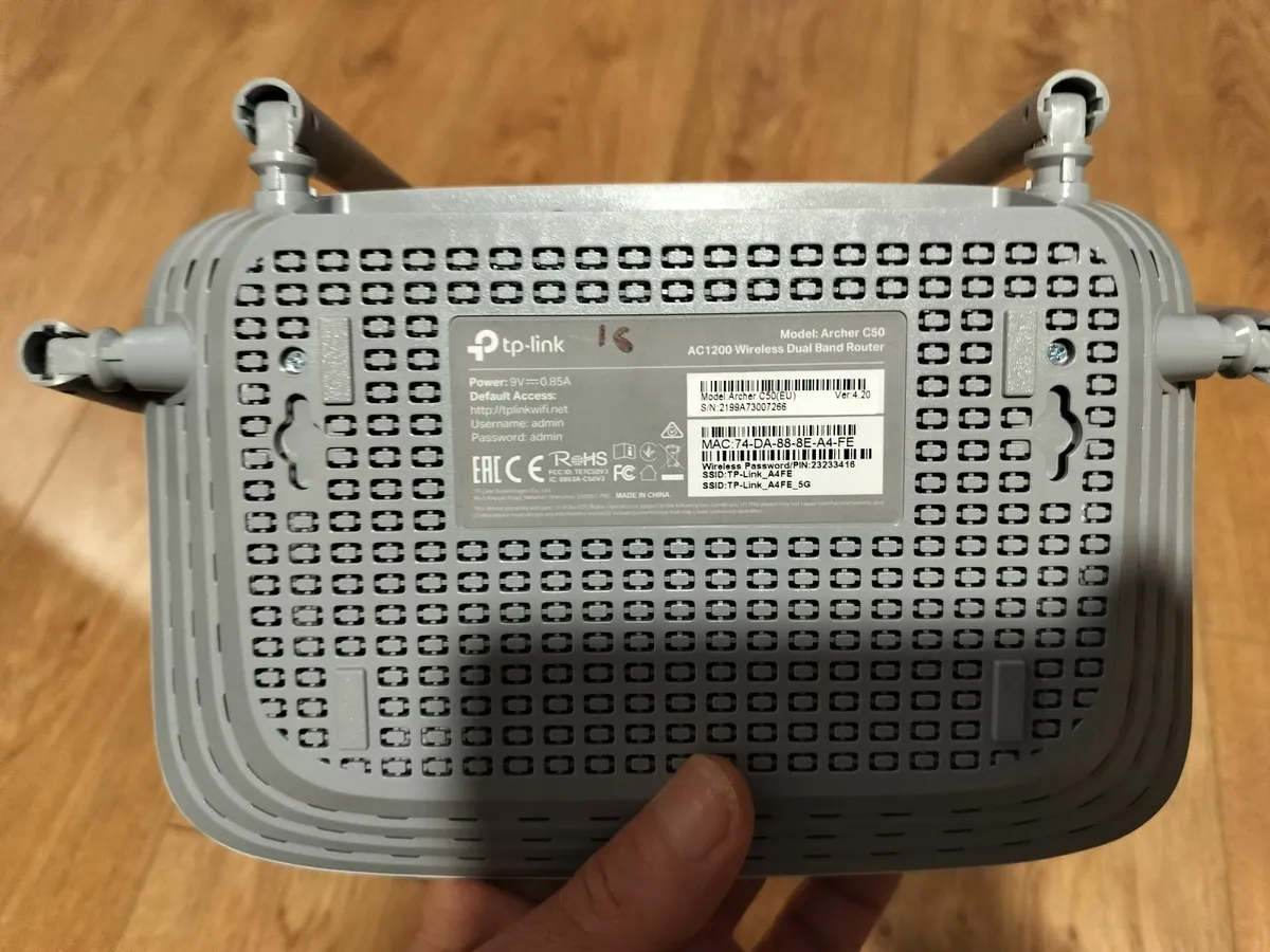 TP-Link Archer C50 AC1200 Wireless Dual Band WiFi - Image 3