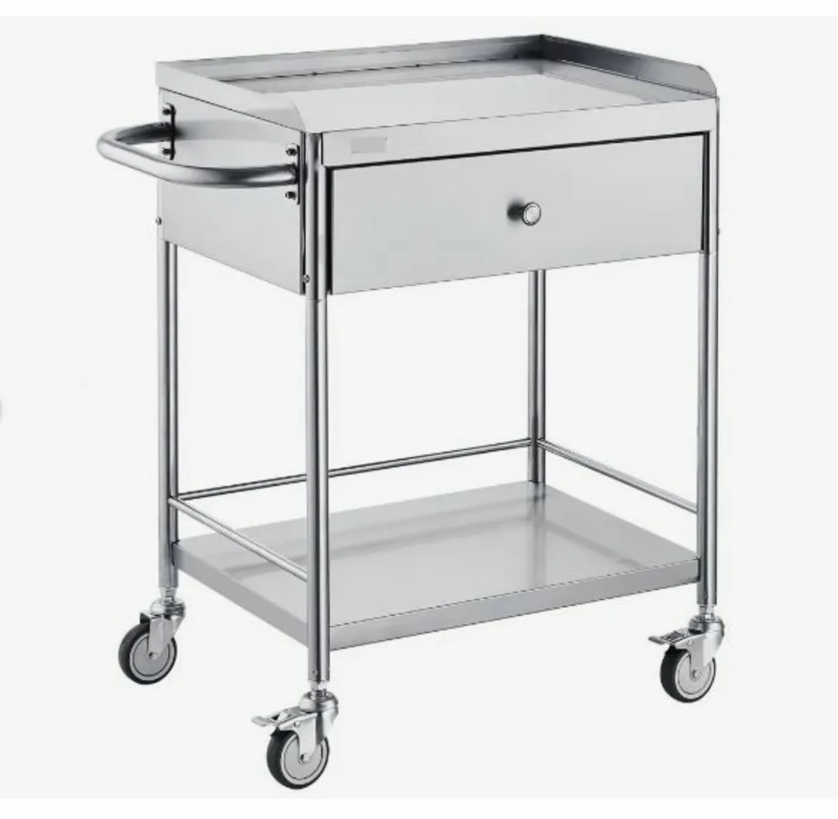 Medical Cart, 2 Layers Stainless Steel Cart - Image 1