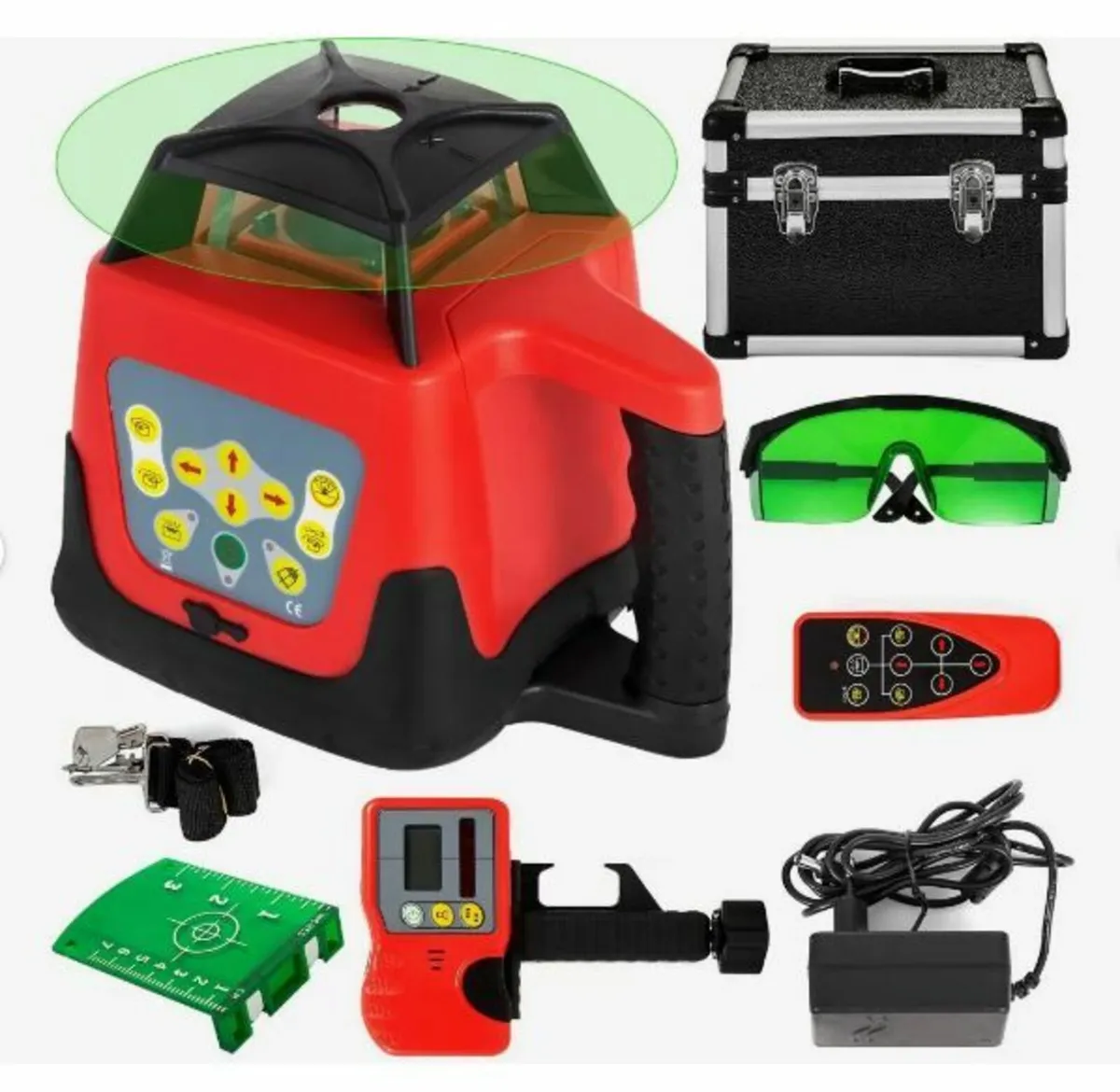Laser Level Green Beam Self Rotating Leveling Kit - Image 1