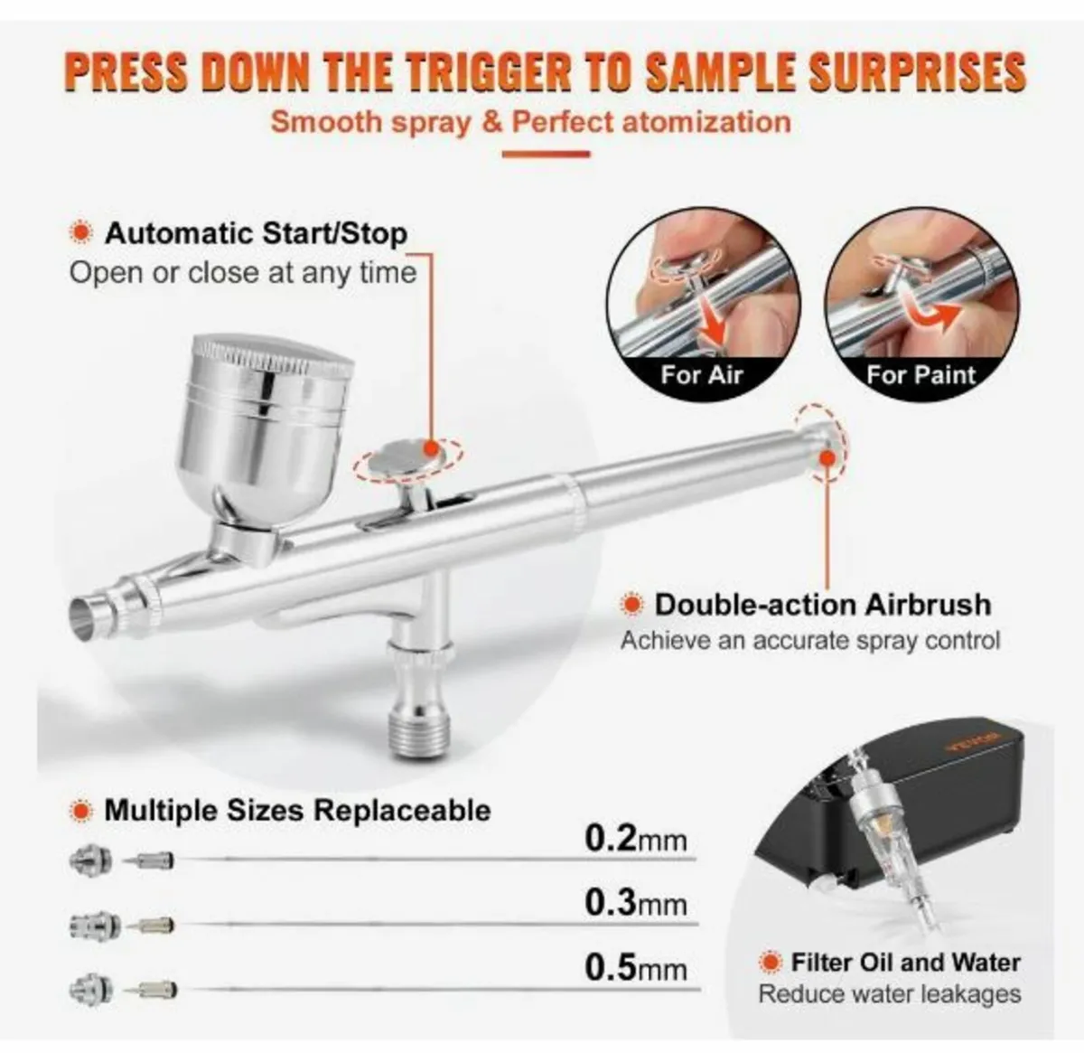 Airbrush Kit, Portable Airbrush Set - Image 4
