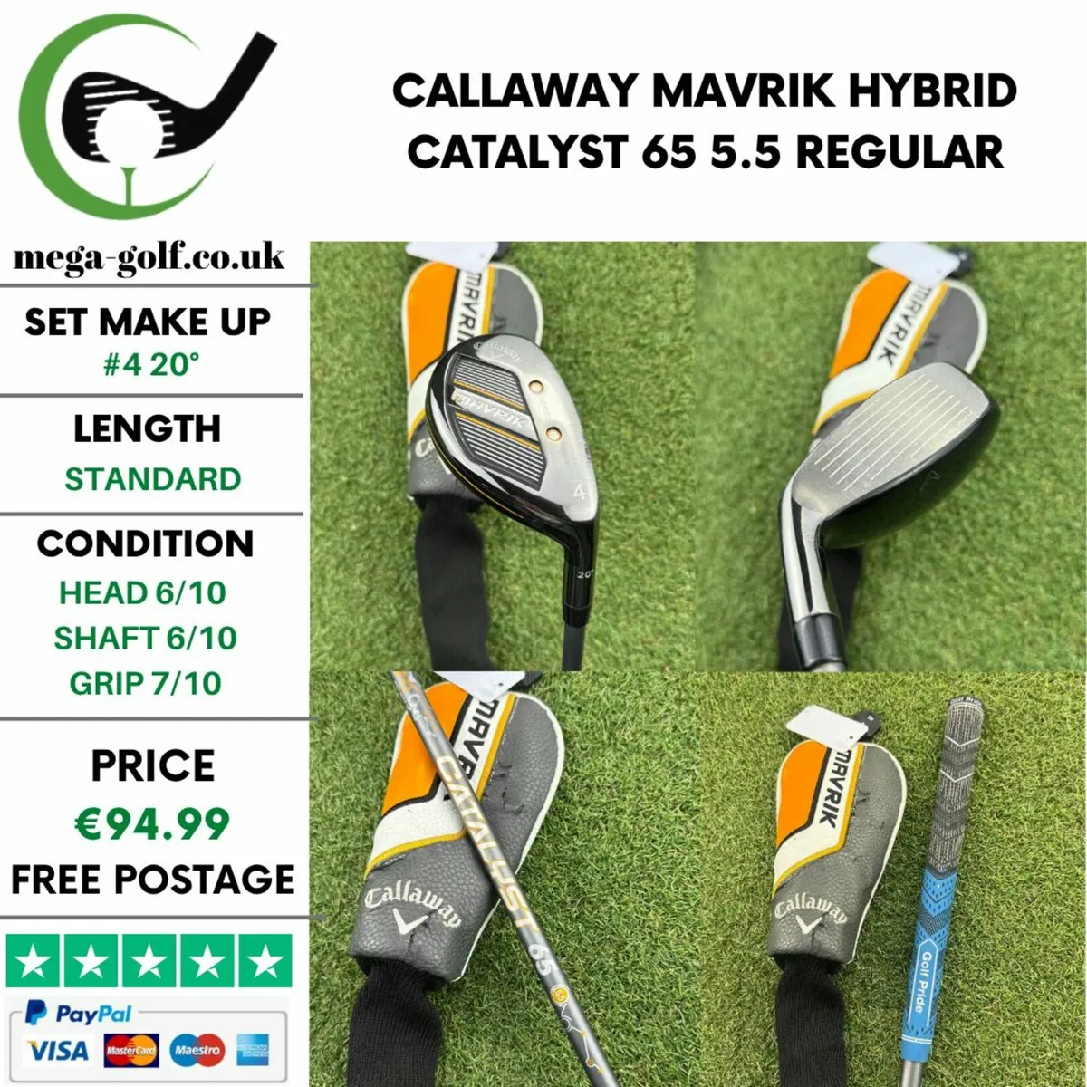 Callaway Mavrik Hybrid / #4 20° / Regular - Image 1