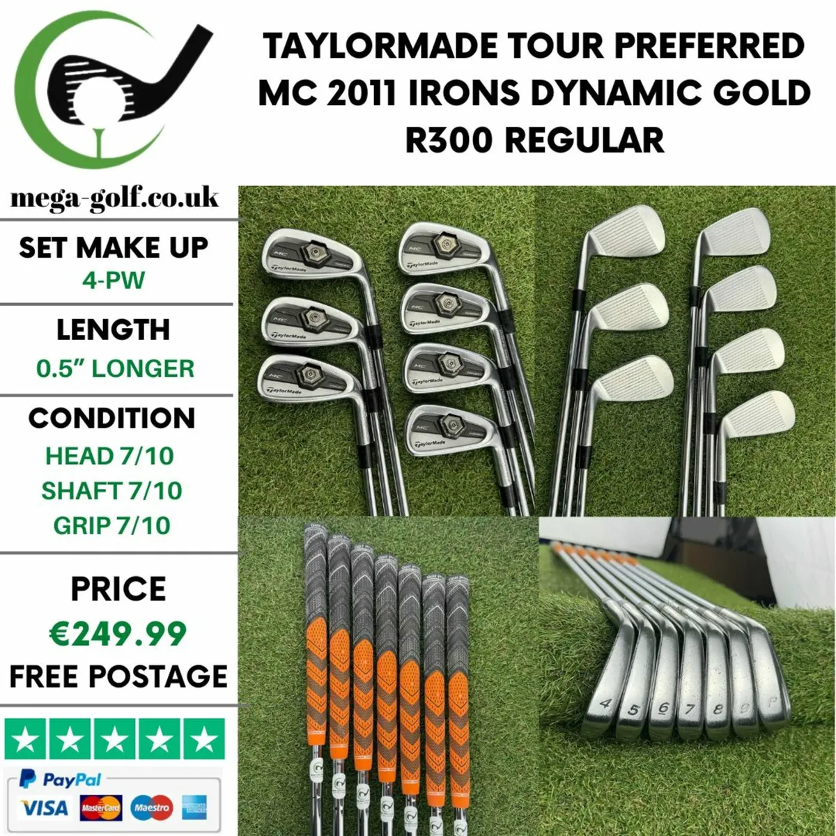 Taylormade Tour Preferred MC 2011 Irons / 4-Pw - Image 1