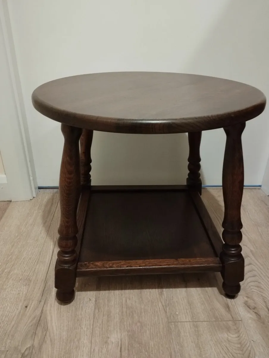 Vintage oak coffee table - Image 1