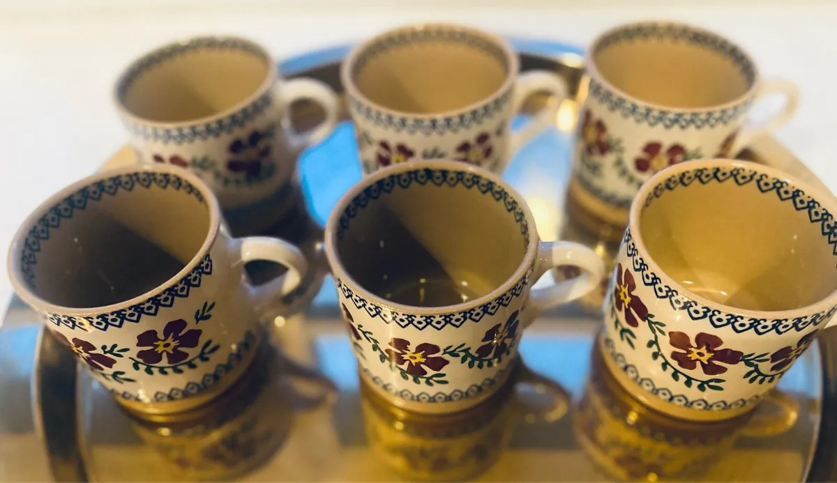 6 Nicholas Mosse Small Mugs - Old Rose Pottery - Image 4