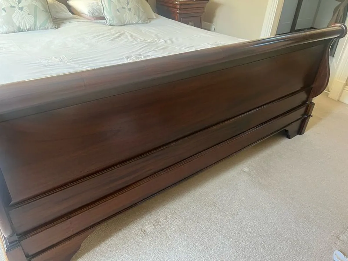 Sleigh bed 6ft - Image 2