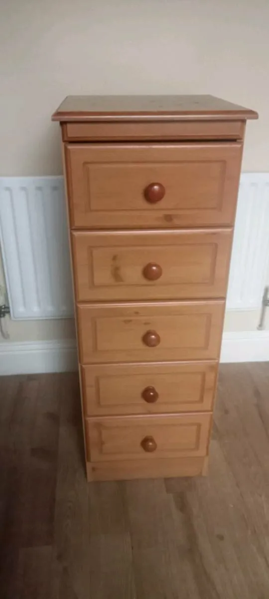 Eden pippy oak 5 drawer tallboy - Image 3