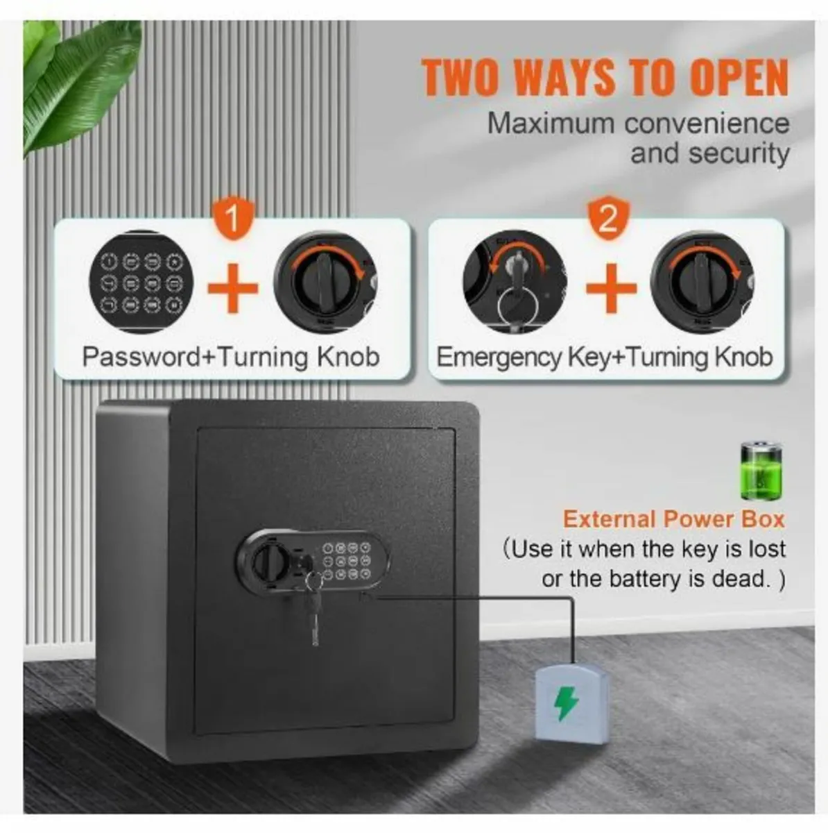 Safe, 51.0 L Home Safe, Steel Security - Image 3