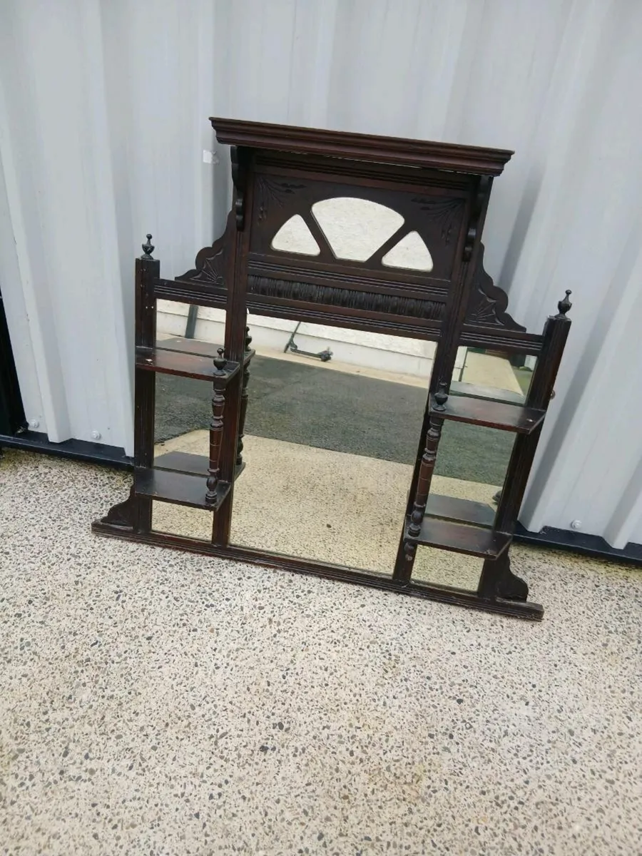 Small Overmantle Mirror - Image 2