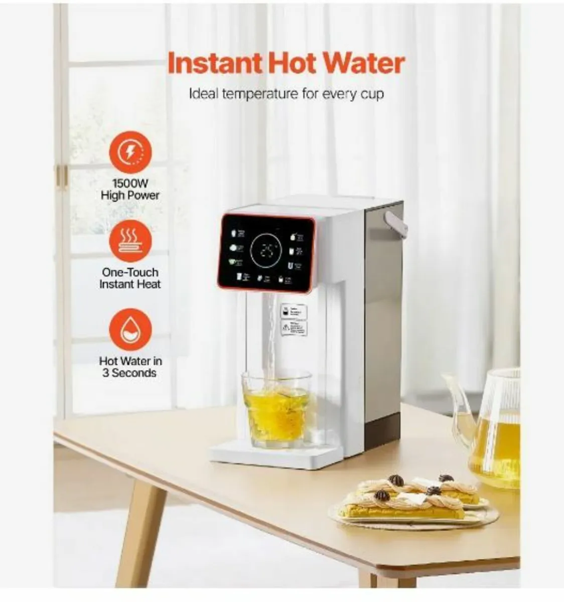 Instant Hot Water Dispenser, Countertop Boiling - Image 3