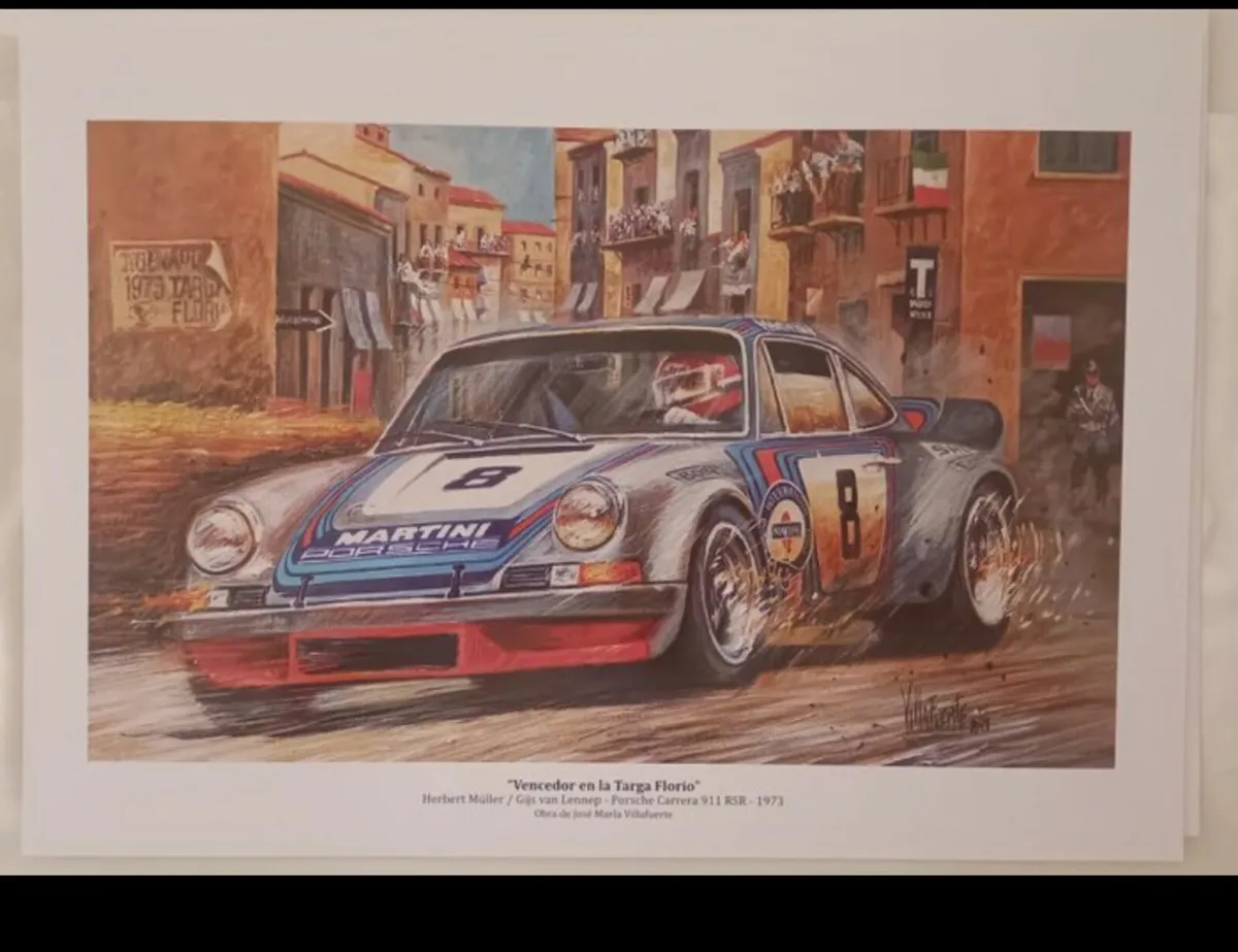 Porsche 911 Digital racing print