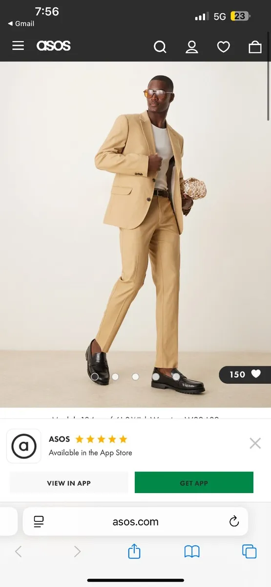Tanned ASOS men’s full suit - Image 1