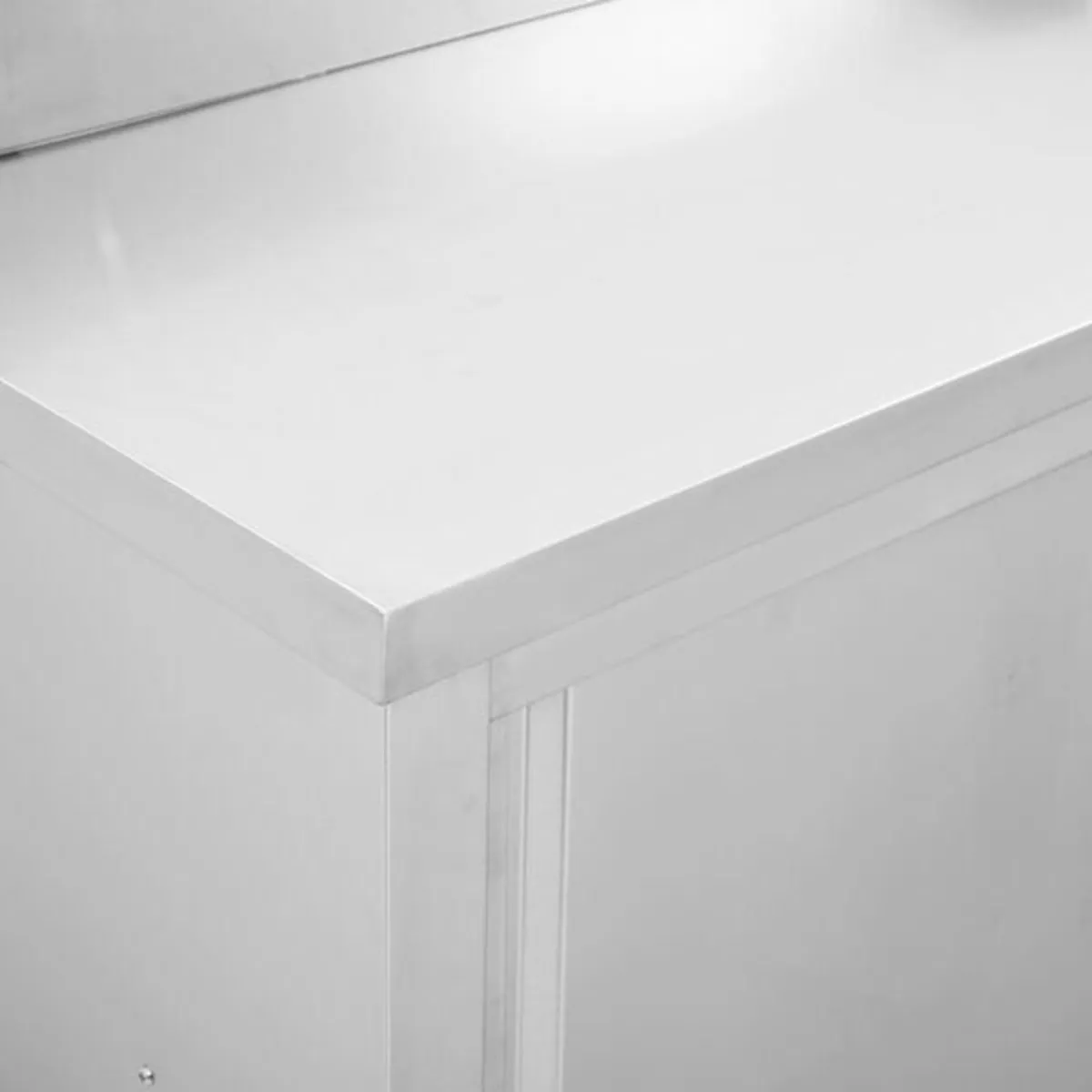 Work Table with Sliding Doors 100x50x(95-97) cm St - Image 4