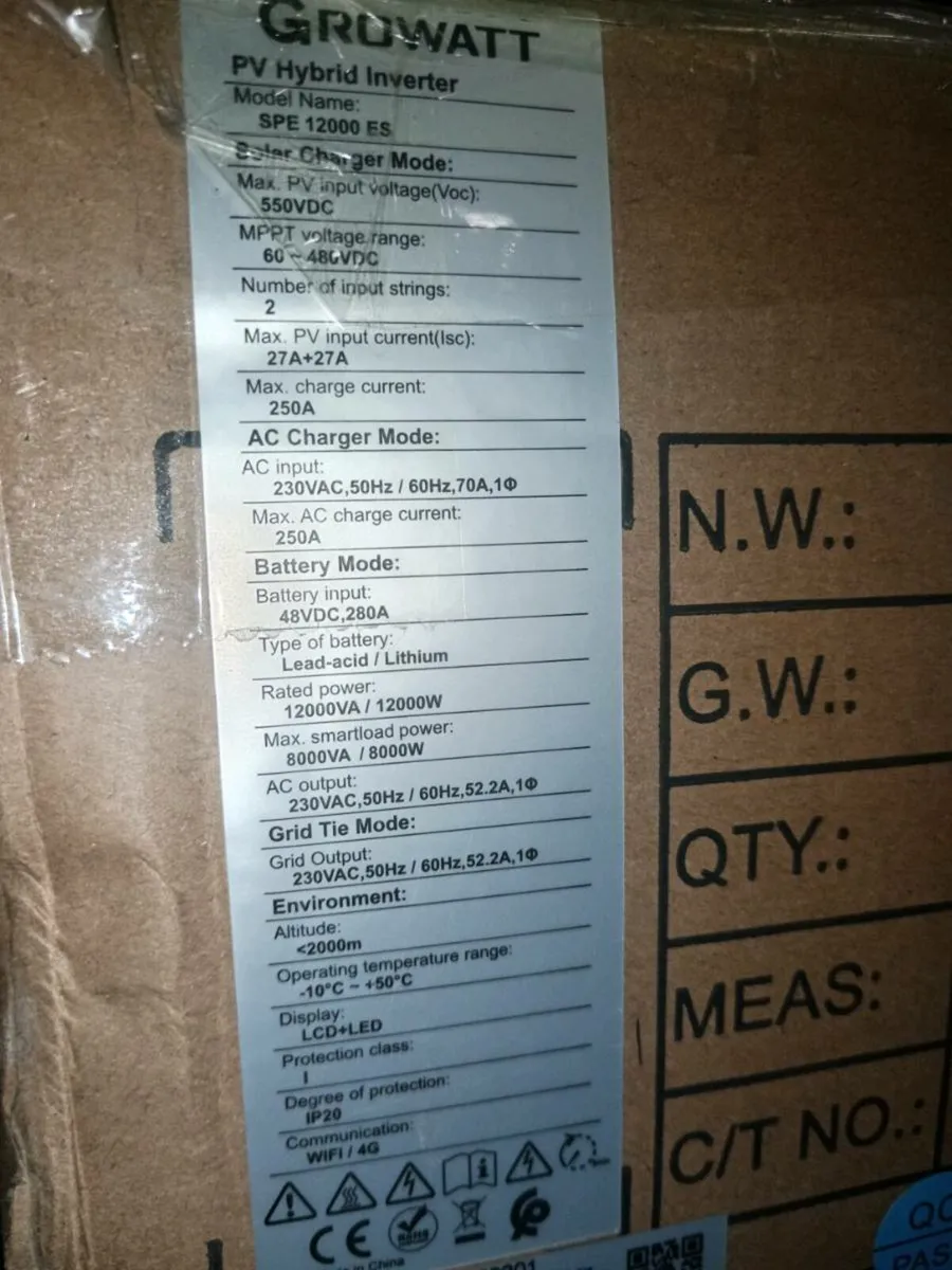 Brand new 12kw Growatt DIY kit 16kwh battery - Image 4