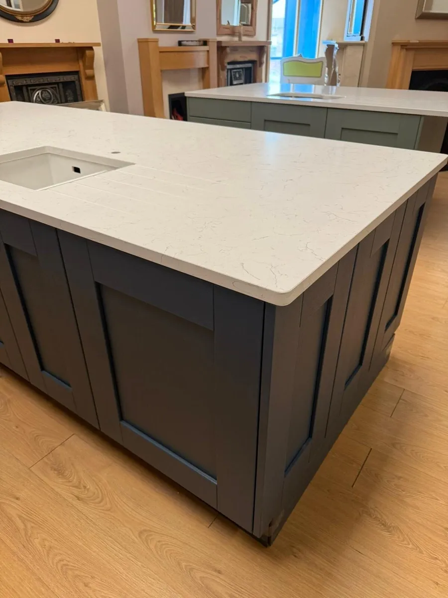 Kitchen Island Navy New - Image 3