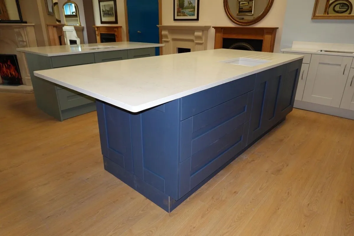 Kitchen Island Navy New - Image 4
