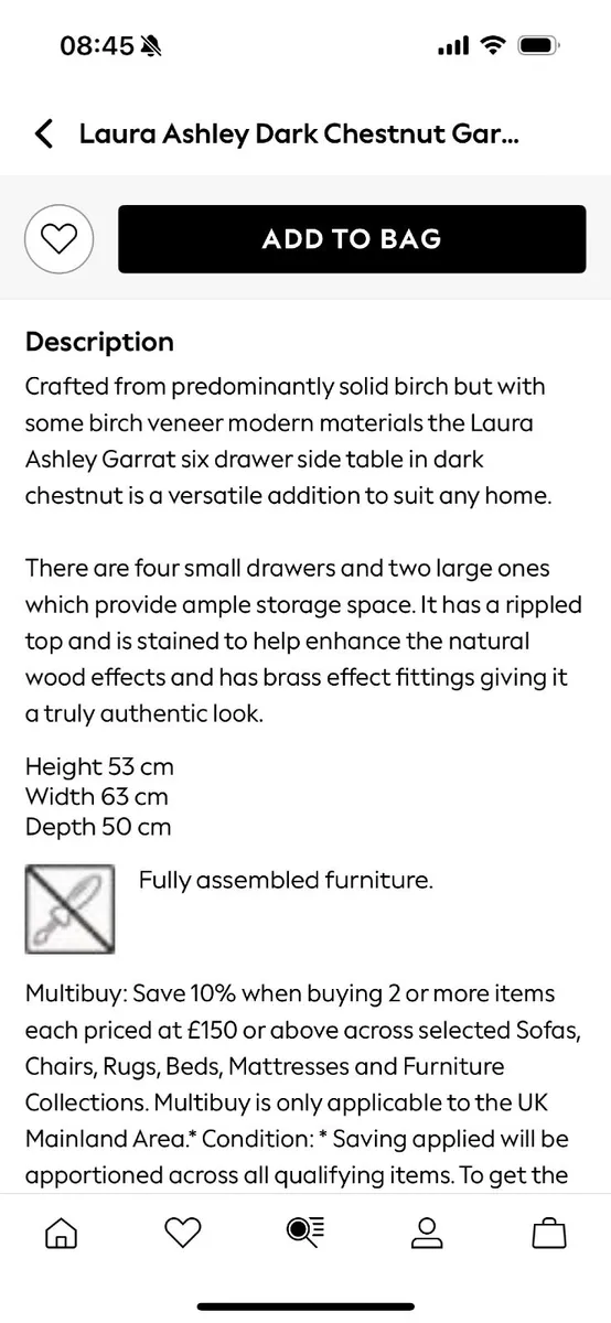 Laura Ashley Garrat Side table - Image 2