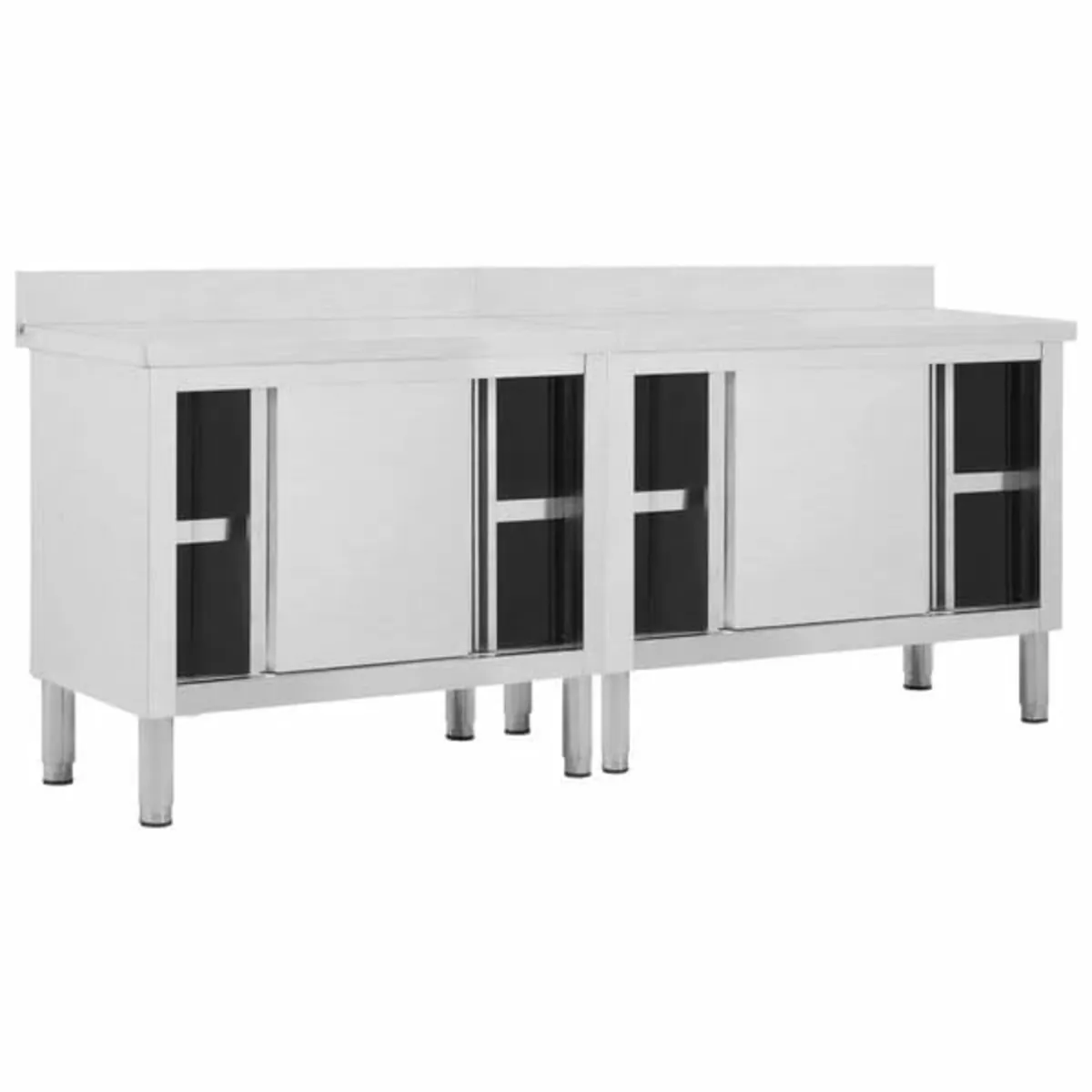 Work Tables with Sliding Doors 2pcs 200x50x(95-97) - Image 4