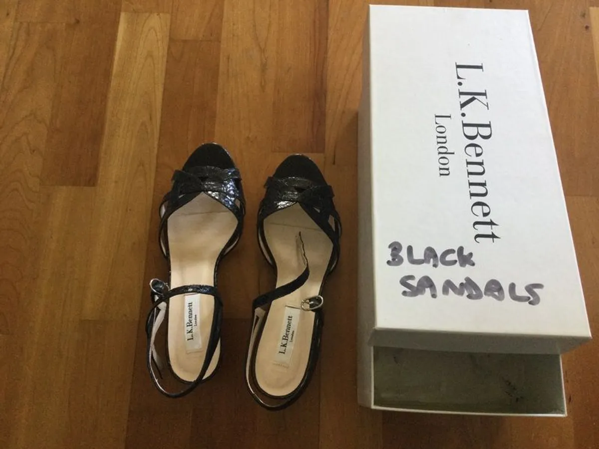 LK Bennett Black Sandals - Image 1