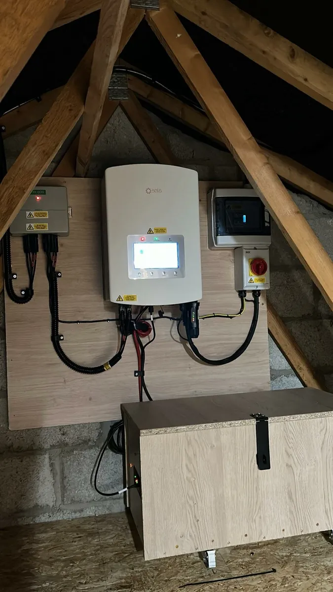 Brand new solis 5kw hybrid DIY kit 16kwh battery - Image 1