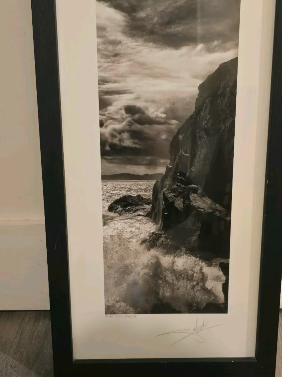 Giles Norman framed west cork scene..black/white - Image 1