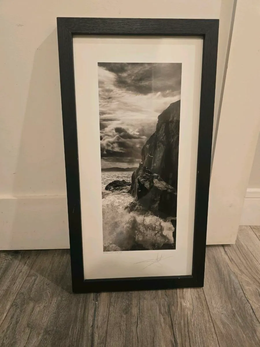 Giles Norman framed west cork scene..black/white - Image 2