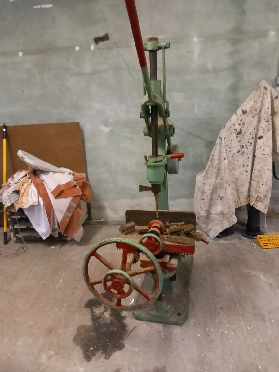 antique mortising machine - Image 3